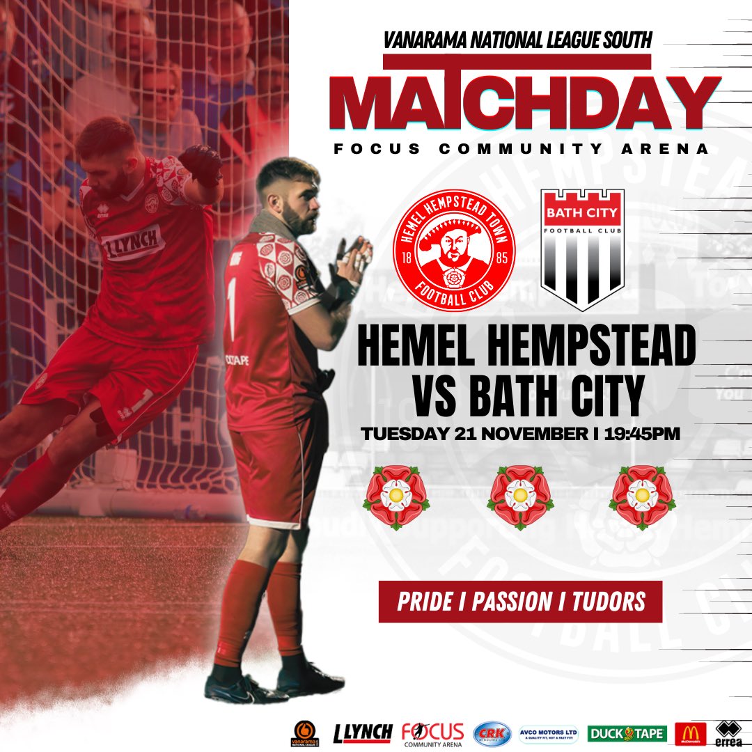 𝐌𝐀𝐓𝐂𝐇𝐃𝐀𝐘 | 𝐓𝐮𝐞𝐬𝐝𝐚𝐲 𝐍𝐢𝐠𝐡𝐭𝐬 𝐔𝐧𝐝𝐞𝐫 𝐓𝐡𝐞 𝐋𝐢𝐠𝐡𝐭𝐬, 𝐀𝐫𝐞 𝐁𝐚𝐜𝐤 😍

We are back at home this evening for our first of two home fixtures this week 🆚 <a href="/BathCity_FC/">Bath City FC</a>. 

Make sure to show your support, and let’s bounce back together Tudors. ✨

#COYT