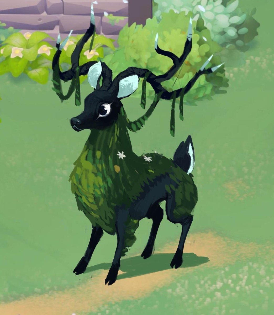 What should we call this creature? 🫶🏼🌿

#MoonlightPeaks #Indiedev #CosyGaming