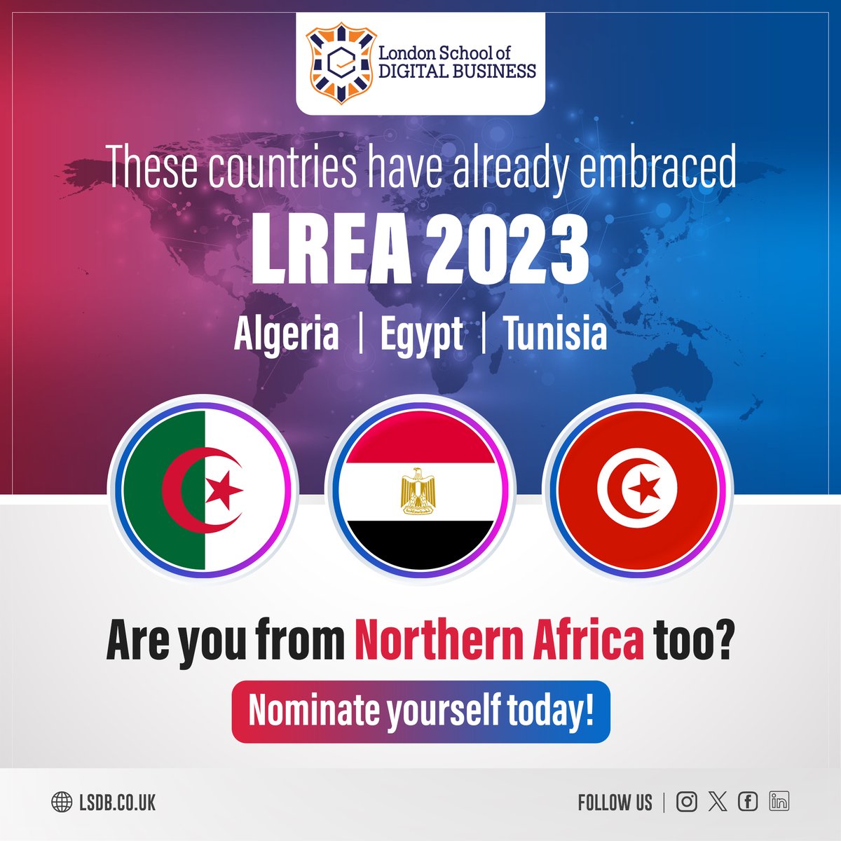 lsdbuk's tweet photo. LREA 2023 is going to be one unforgettable event. Why not join in the celebration?
All you have to do is nominate yourself besides the dignitaries from 26+ countries.
For registration – https://t.co/NWOOYVTQC9
#LSDBAwards2023 #EducationExcellence #LSDB #LSDBUK https://t.co/PcMPBwM3Fo