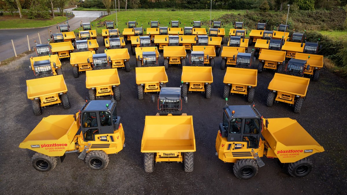 EarthmoversMag's tweet photo. Plantforce places major £4.2m order for impressive fleet of new Thwaites dumpers.
Read story ⬇️
https://t.co/LAijSy3aQj
-----
#earthmoversmagazine #thwaites #construction #dumper #plantforce #planthire #earthmover https://t.co/S8MuAJQqVm
