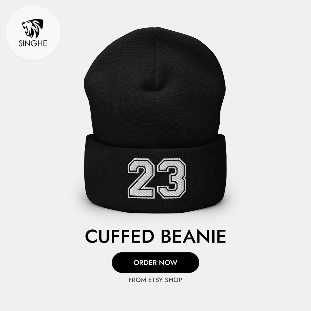 Rep your favorite player with our Custom Jersey Number Embroidered Cuffed Beanie! #CustomBeanie #SportsGift #BasketballGift

Order now: singhemart.etsy.com/listing/161594…