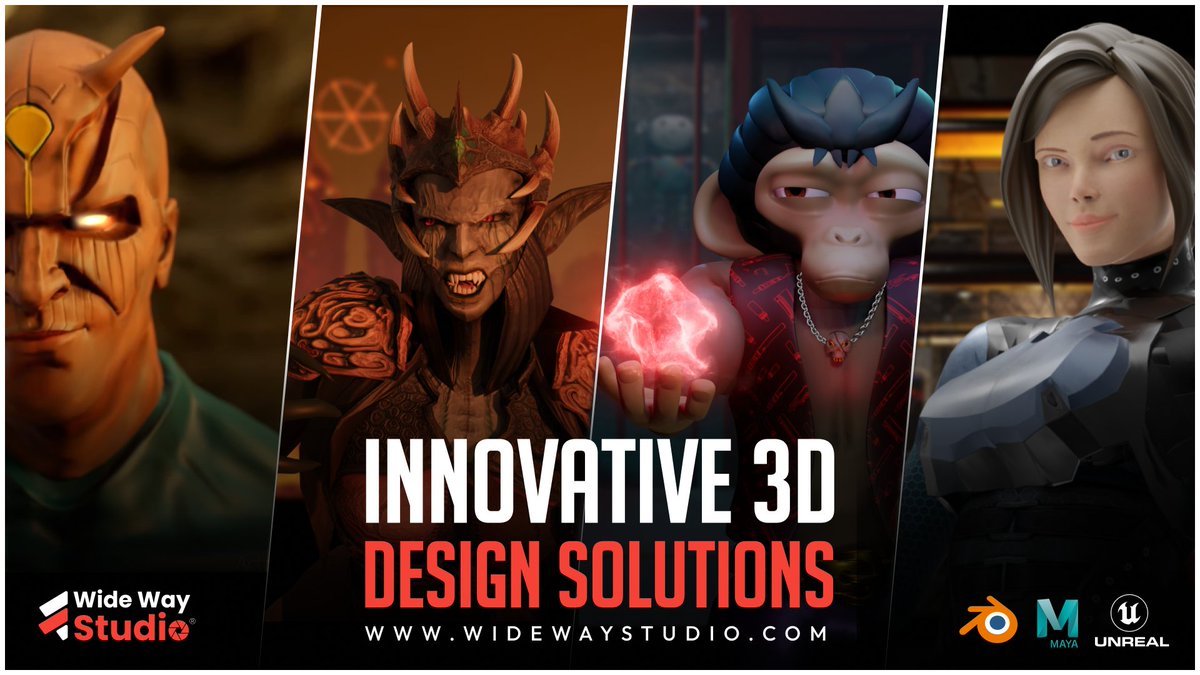 WideWayStudio's tweet photo. Wide Way Studio stands at the forefront of innovation, utilizing the latest tools and techniques to push the boundaries of character art🙌

Choose our remote team for 3D character design that goes beyond your expectations✨

#3dartist #rendering #blender #characterdesign https://t.co/QbwIS1wUK1