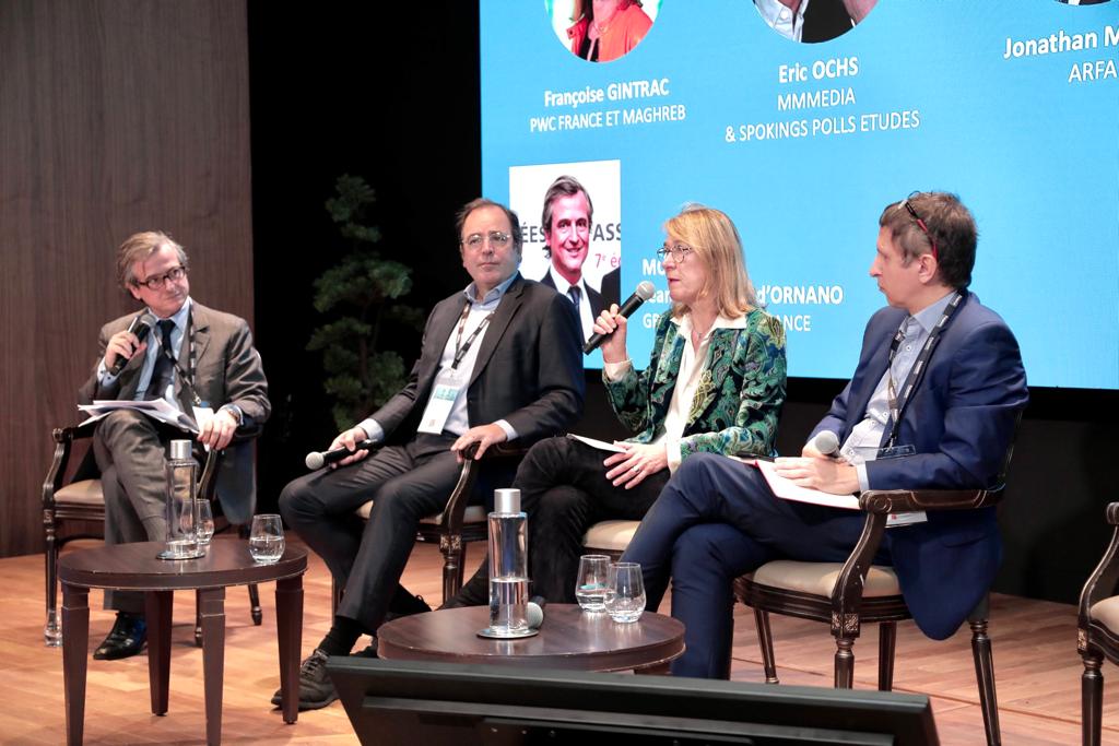 Option_Finance's tweet photo. #fusionsacquisitions2023 La plénière de la restitution et présentation des résultats de l'étude "M&amp;A Corporate &amp; ESG" a débuté avec Éric Ochs (MMMedia), Françoise Gintrac @PwC_France, Jonathan Marsh (ARFA) &amp; Kamil Szczudlik @renault_fr, modérée par Jean-Guillaume d'Ornano (OF). https://t.co/vj38clJEl6