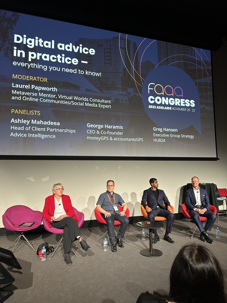 FeedsyNews's tweet photo. moneyGPS is the new best friend for advice businesses. A great session today with George Haramis
1.  Service your entire book
2. Scale your advice business
3. Attract the digitally savvy
4. Engage, nurture, educate
@FAAA_Au   #digitaladvice  #FAAACongress23 https://t.co/Xmbv6Powkx