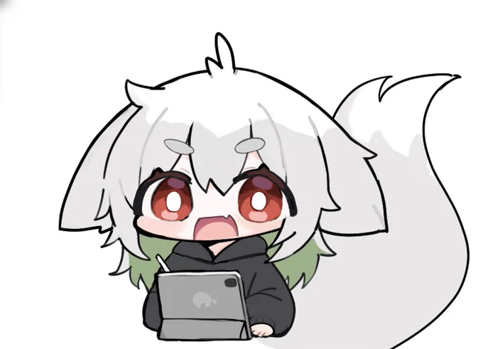 作業配信の端に置くようの代理ちゃん