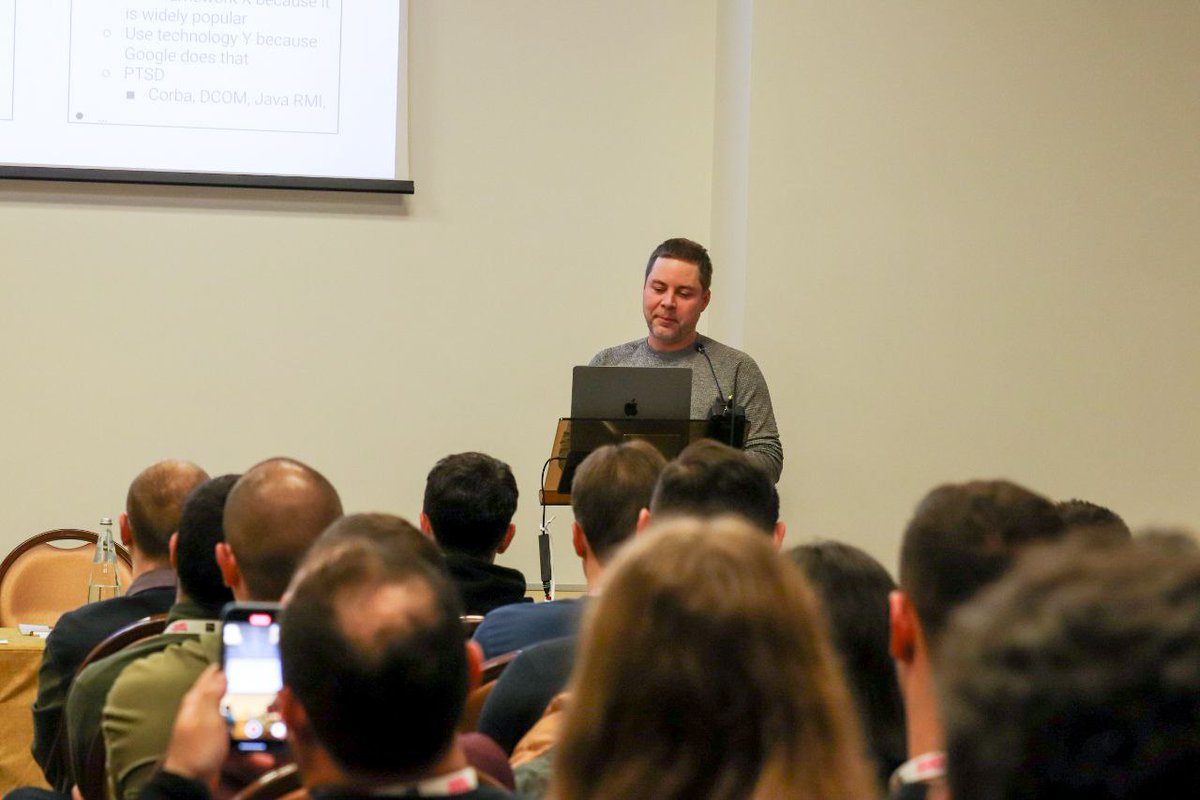golab_conf's tweet photo. Huge thanks to Robert Grandl for the enlightening talk on the modern development of cloud applications! Your insights added so much to the conference. @GrandlRobert #GoLab2023 #TechTalk https://t.co/jq3xAH6BI4