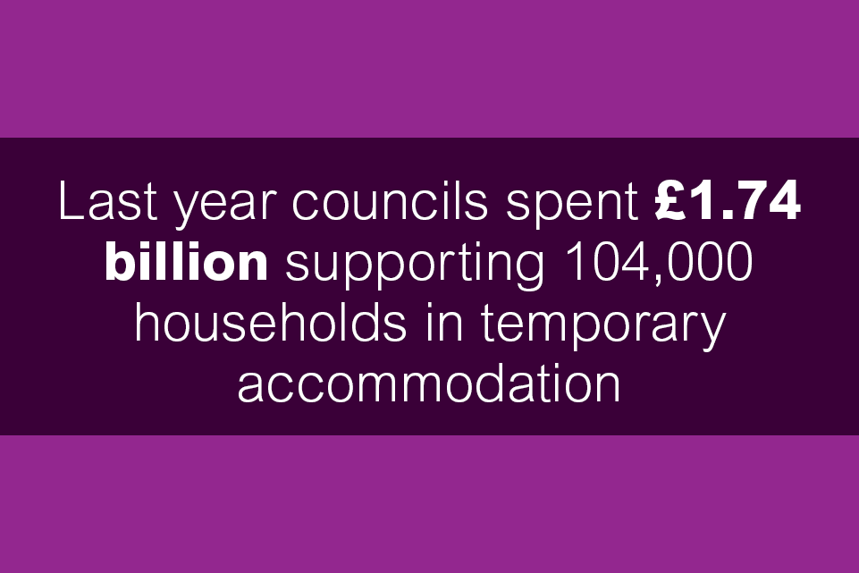 LGAcomms's tweet photo. The lack of social housing is forcing councils to use private temporary accommodation, costing at least £1.74 billion alone in 2022/23.
Ahead of the #AutumnStatement, we’re calling on Gov to help #SaveLocalServices, especially within housing, planning and homelessness. 1/2 https://t.co/DzctVlqDZW