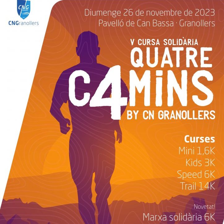 🌟CNG4Camins, cursa de perfil força exigent🌟
🗓️26/11/2023
📍Pavelló de Can Bassa #Granollers #VallèsOriental
👉diferents nivells 👏#esportperatothom
👉en favor d'<a href="/aeramassa/">A.E. Ramassà</a> i organitzada per <a href="/cngranollers/">CN Granollers</a>
➕info i inscripcions: cngranollers.org/4camins/
@CursesCatalunya <a href="/AmicsCAA/">Amics de les Curses</a>