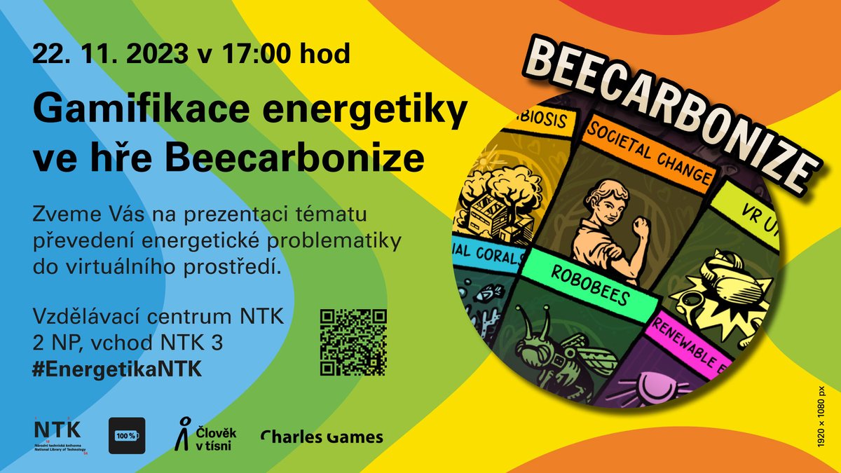 CLOVEKVTISNI's tweet photo. 🌍 Zveme vás do vzdělávacího centra @ntkcz na prezentaci tématu #Gamifikace energetiky ve hře #Beecarbonize! 🐝
Mimo kolegů ze studia @CharlesGames_cz vystoupí také náš environmentální poradce @JakubZelen2.
👉https://t.co/St1TFChZvH
👉 https://t.co/sRylEgzECk https://t.co/4hN0wx7fHl