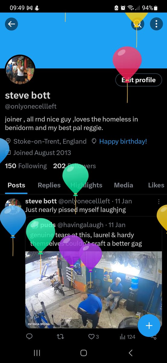 onlyonecellleft's tweet photo. Half a century today, good to be old lol https://t.co/8koCE9ieZd
