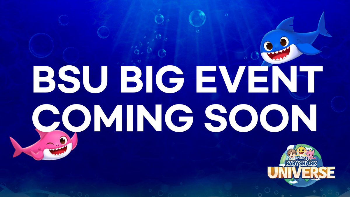BSUniverse_OFCL's tweet photo. Something is coming... Something huge...! 🦈🦈

Stay tune in BSU social network!

#BSU #Babyshark https://t.co/Dgewna74VU