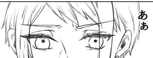 トレジェイ再録本に収録予定の昔描いたやつのリメイクしてるんですけどめっちゃ理想的な表情描けたので見て!!褒めて!! 