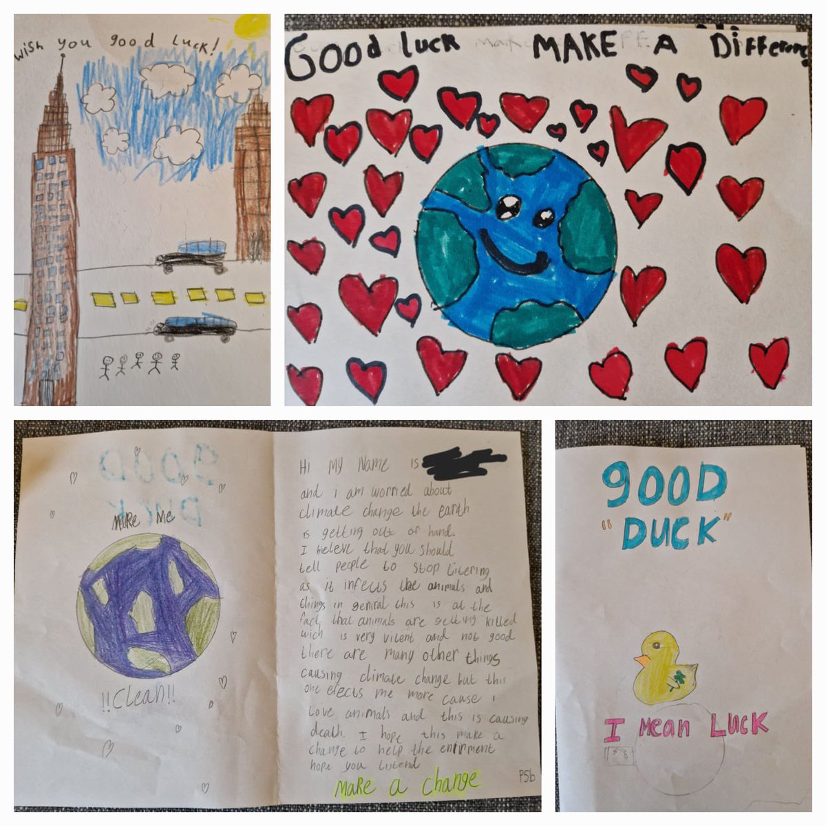 Darnley_Primary's tweet image. A few of the winning  good luck cards 🍀 getting posted to the UK Minister for Energy Security &amp;amp; Net Zero before she attends COP28. Children's views on Climate Change are crucial 🌎 @UNICEFuk_action #OutRight #RRSA
#WorldChildrensDay