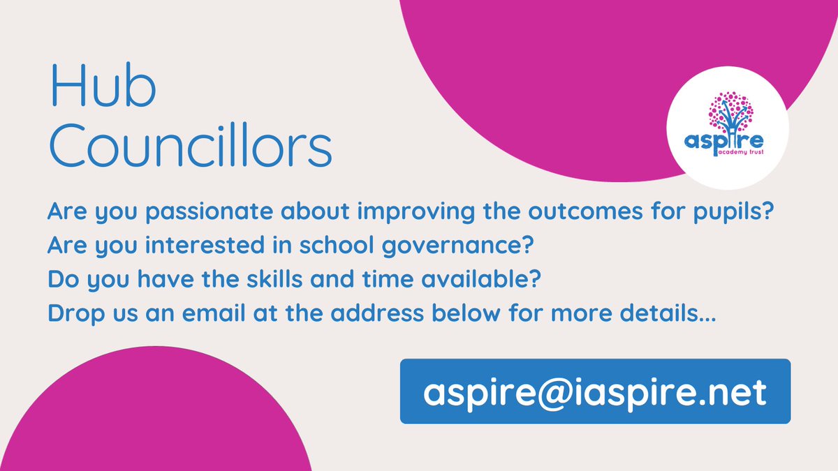Bugle School & Nursery (@bugleschool) on Twitter photo Are you interested in school governance? Are you passionate about improving educational outcomes for pupils? We're seeking Hub Councillors to support our school, so if you have the skills and time available, then please drop us an email! <a href="/AspireAcademies/">Aspire Academy Trust</a> aspireacademytrust.org/2610/become-an… Are you interested in school governance? Are you passionate about improving educational outcomes for pupils? We're seeking Hub Councillors to support our school, so if you have the skills and time available, then please drop us an email! <a href="/AspireAcademies/">Aspire Academy Trust</a> aspireacademytrust.org/2610/become-an…