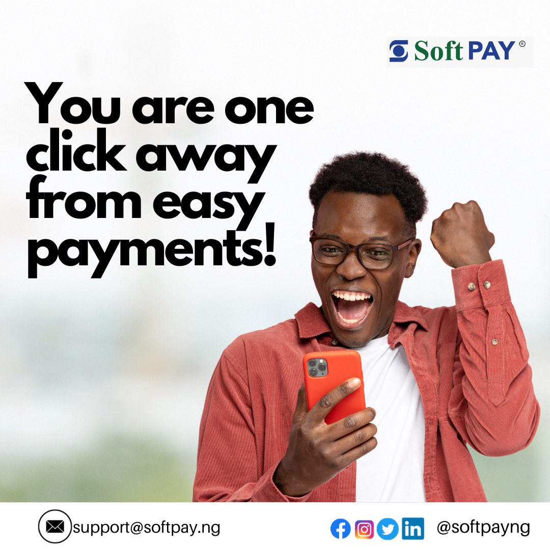 There’s a new way to pay, where convenience meets comfort. Soft on you, easy on transactions!

Pay with SoftPay today! #softpay #softalliance #paymentsolutions #fintech