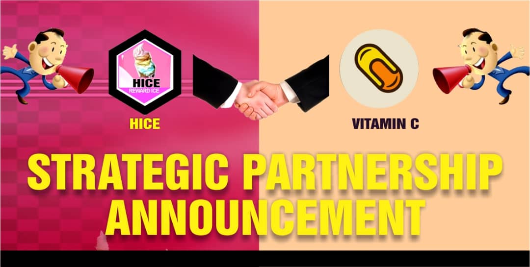 🤝 Partnership Announcement: #Vitamin C X $HICE 🤝 

We're thrilled to announce the partnership between <a href="/Vitamincore/">Vitamin Core</a> and <a href="/Hice_Token/">Hice Token Lab🔸</a>

📌 Anticipate a wave of innovation and collaborative initiatives as we gear up for the upcoming launch of the $VITA Games 🎮