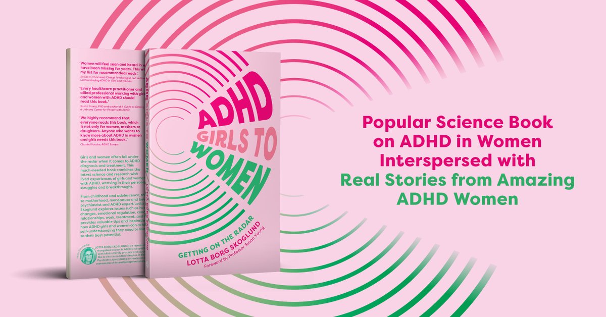 #ADHD girls and women have so often been left off the radar. 

Psychiatrist and doctor Lotta Skoglund is here to put them on the map with her book full of strategies and insights as to how ADHD girls can unlock their amazing potential. brnw.ch/21wECJp