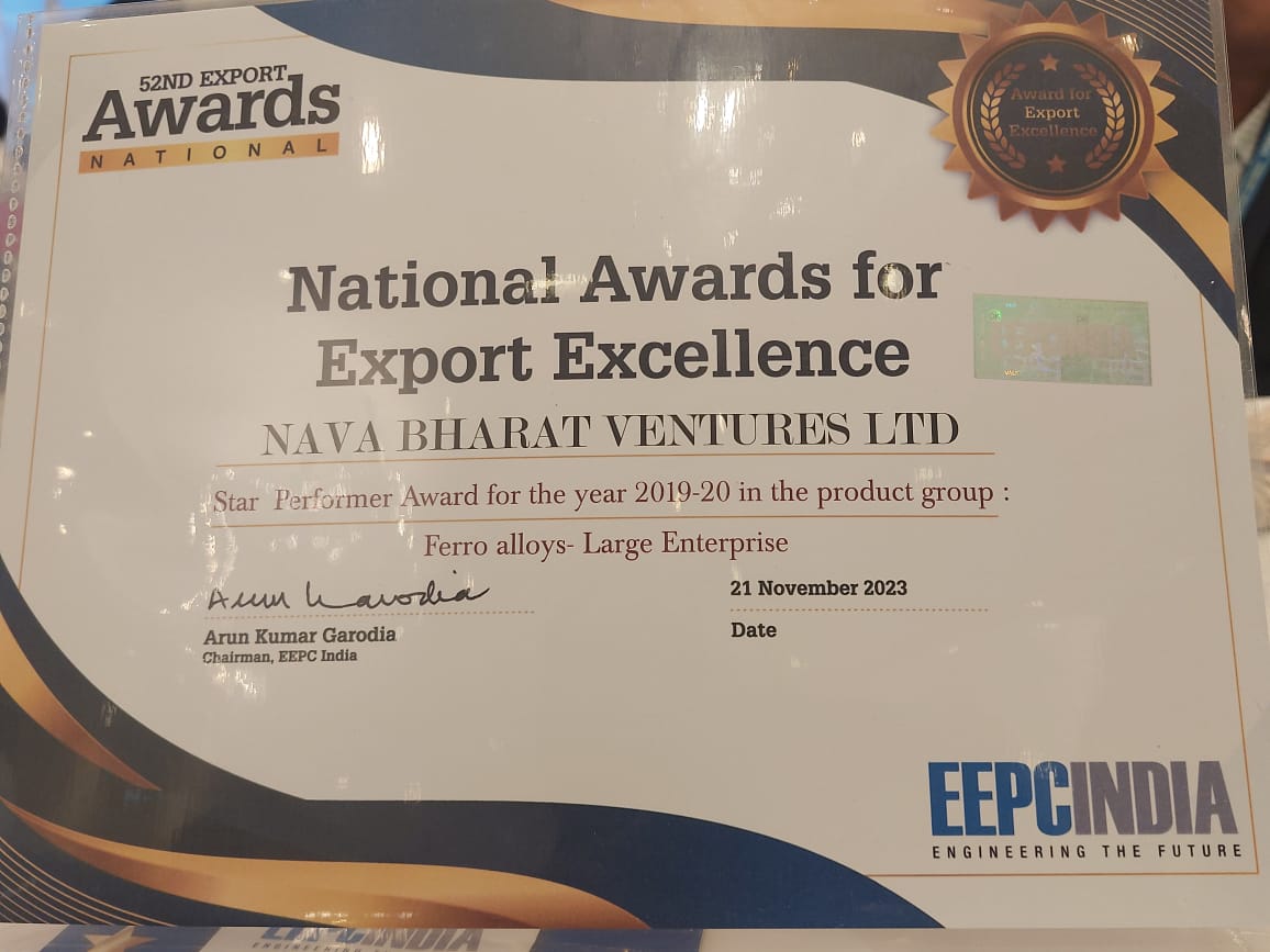 NavaLimited's tweet image. Thrilled to announce that NAVA has been honoured with the 52nd EEPC All India Award for Outstanding Export Performance for the year 2019-20! This recognition is a testament to our commitment to excellence and global impact. A proud moment for our entire team! #ExportExcellence