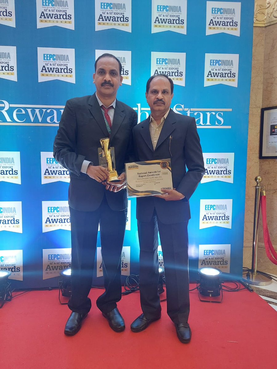 NavaLimited's tweet image. Thrilled to announce that NAVA has been honoured with the 52nd EEPC All India Award for Outstanding Export Performance for the year 2019-20! This recognition is a testament to our commitment to excellence and global impact. A proud moment for our entire team! #ExportExcellence