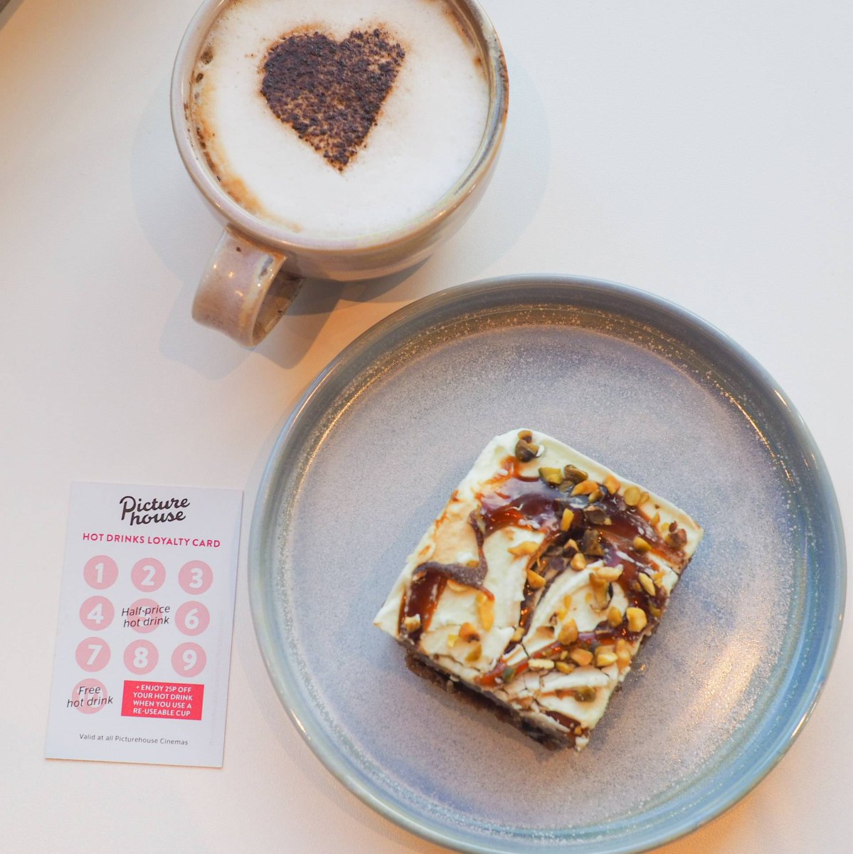 Chester_PH's tweet photo. βοΈπ΅ Step in from the cold and warm up in our cafΓ© with a hot drink and a slice of cake π° β¨
While you're there, be sure to pick up one of our hot drinks loyalty cards!
#chester #chestercinema #picturehousechester #picturehouse https://t.co/wNjSnKPTk7