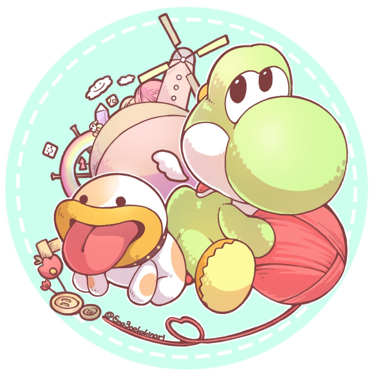 ヨッシー33周年 いつも癒やしをありがとう！🦖✨ ずっと大好きだ！！