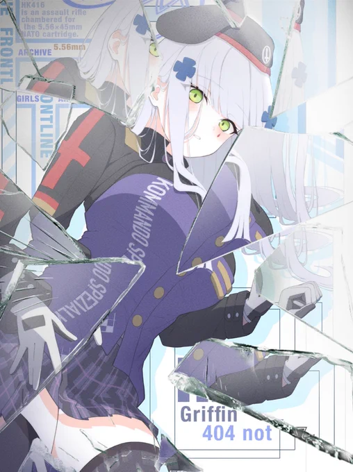 HK416ガラスエフェクト。 #ドルフロ #GirlsFrontline