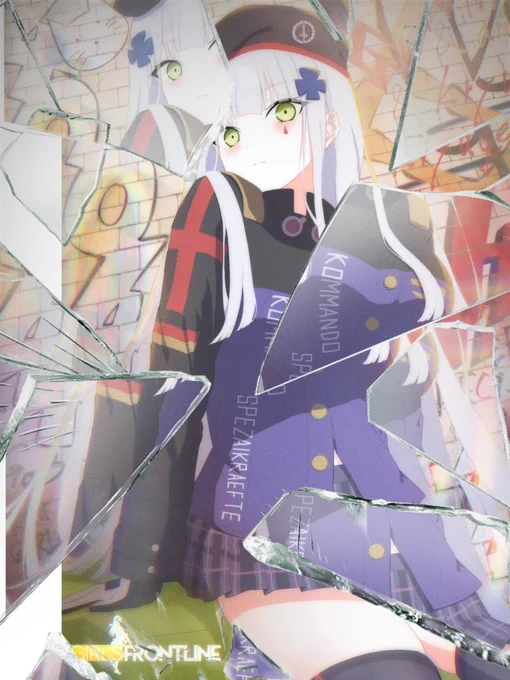 HK416ガラスエフェクト。 #ドルフロ #GirlsFrontline