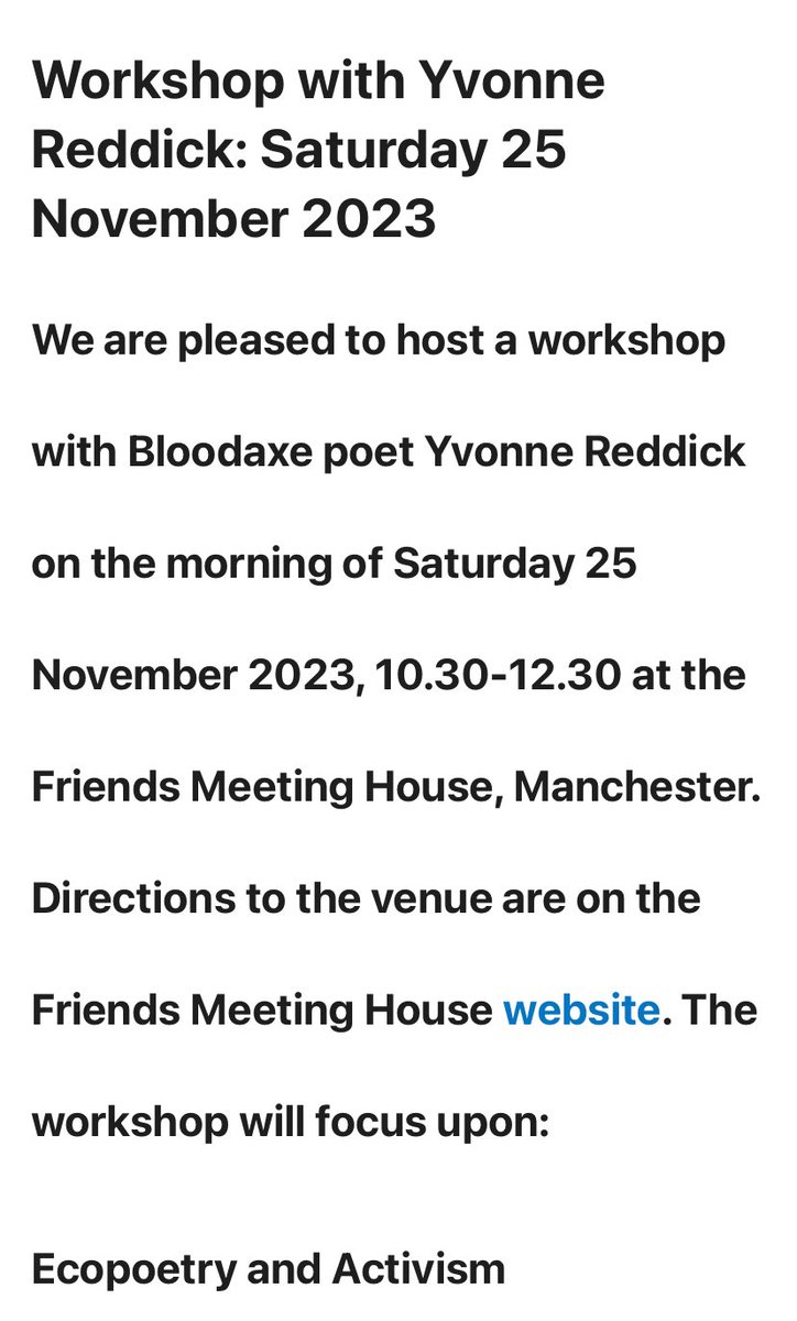 Looking forward to: -running an #ecopoetry workshop in Manchester for @PoetsandPlayers on Sat -Reading at @PTBOpoetry with @RuffneckRefugee on Sunday! Check out their amazing events! #poetry #writingworkshop #amwriting