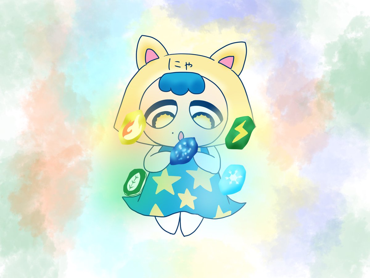 イーブイ「にゃこと進化 #となりになこ #となりににゃこ #岬なこ_1stLIVE_埼玉 」|KPP先輩【命日まで23日】のイラスト