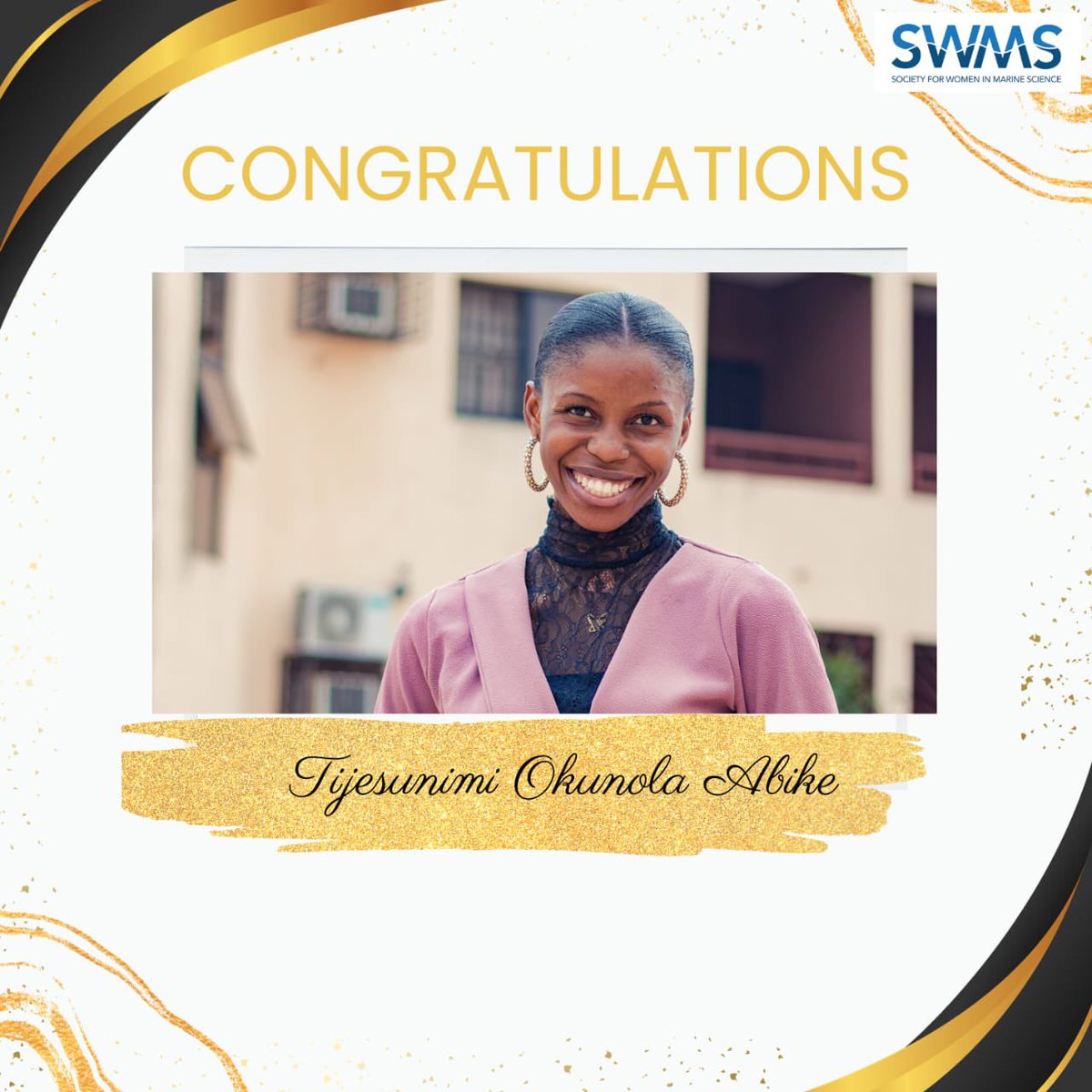 SWMS_FUTA's tweet photo. A big congratulations to @Tijesunimi_OTA , a member of SWMS Futa, on her convocation. We wish you the very best of opportunities life has to offer. Go and excel!โจ
โข
#swmsfuta #futaclass21 #oceanography https://t.co/1okjk7g6KY