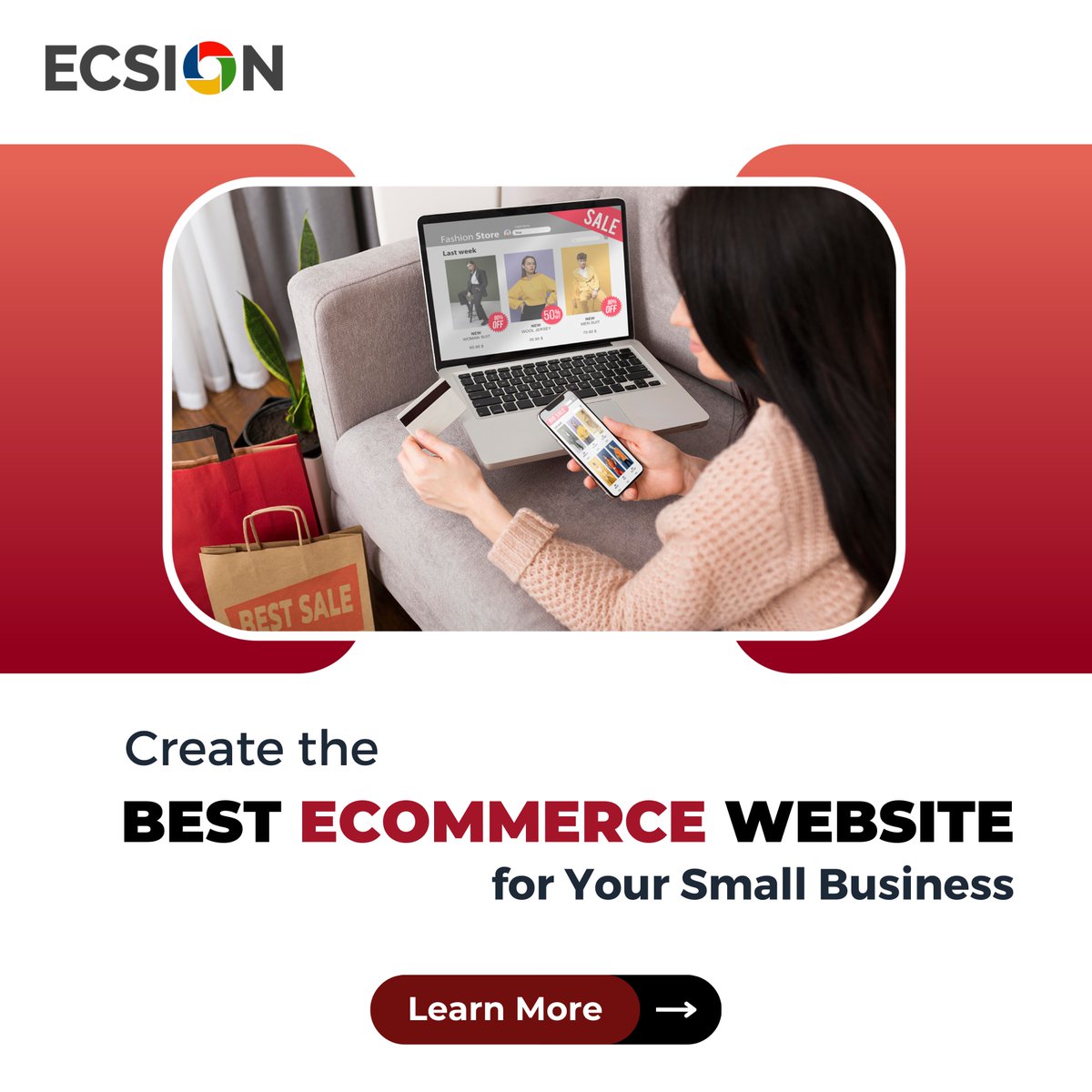 Elevate your small business to new heights with Ecsion – where innovation meets simplicity.
ibit.ly/ghXIl

#WebDesign #WebsiteDevelopment #EcommerceSuccess