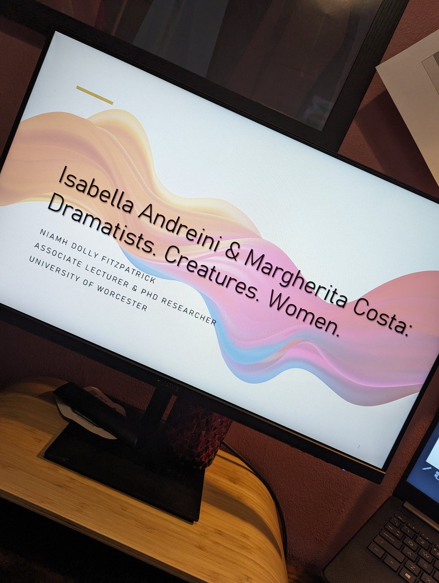 The presentation is finally complete, now it's time to proof read the paper. Roll on March 😁. @WSGUK #seminarseries #presentation #italiandramatists #renaissance #creatures #earlymodern #protofeminism #Feminism #Italy