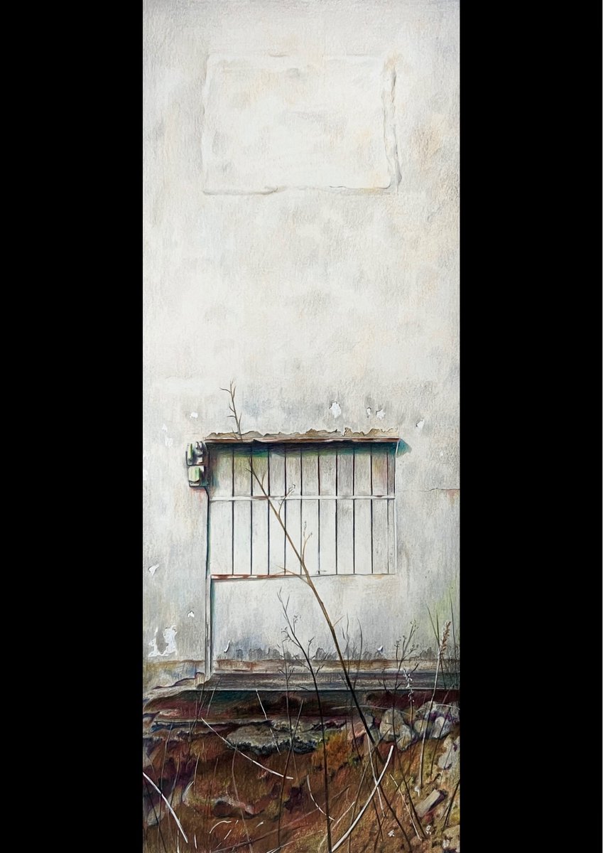 題名:トマソン#1
作者:リヒト @redepiction 
#色鉛筆画 #イロドリアル 