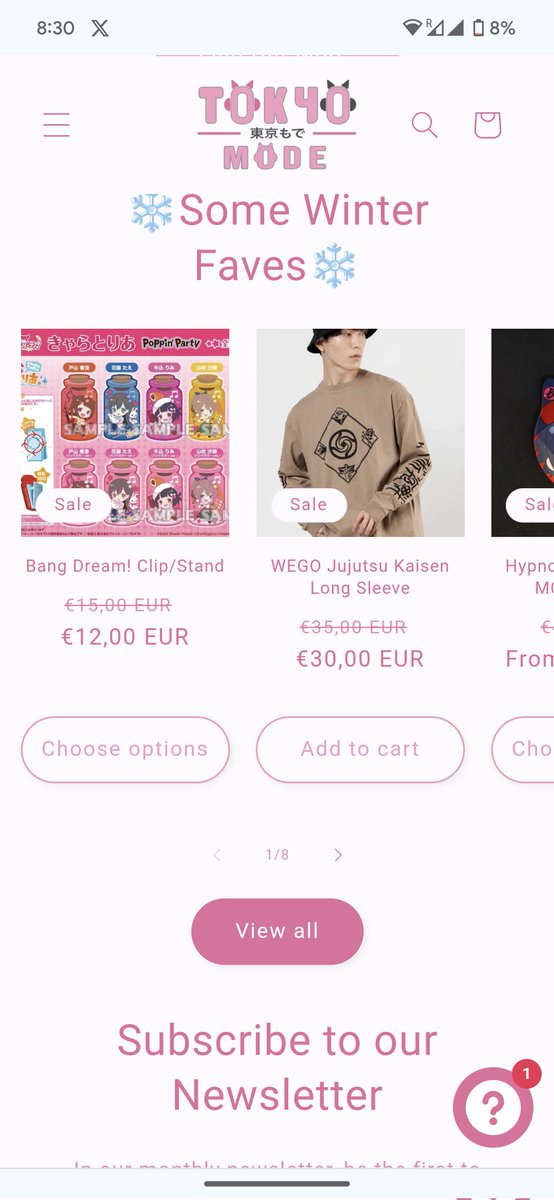 TokyoModeStore's tweet photo. Just in time for Holiday shopping and Winter Sales... Our store is back online! Be sure to sign up for our newsletter for an extra gift for the weekend~ 

#wintersale #sale #blackfriday #cybermonday #cyberweekend #holidaysale #holidayshopping #christmasshopping #christmassale https://t.co/hHDfi5d1o9