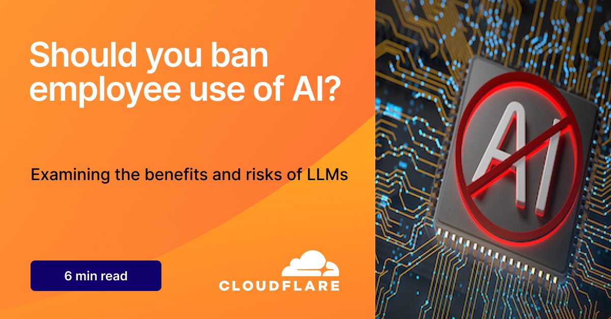 Cloudflare's tweet photo. Examining the benefits and risks of LLMs. https://t.co/I1UAVLRYoB https://t.co/c4HcrNeeYK