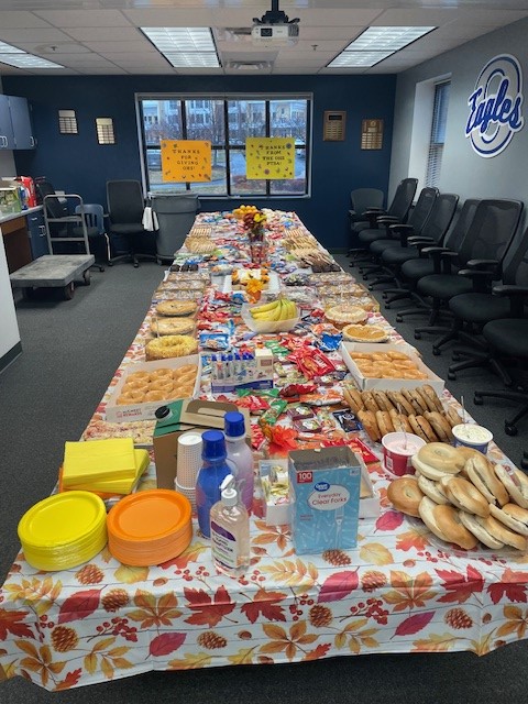We'd like to thank our wonderful Osbourn High School PTSA for hosting the "Thanks for Giving" staff appreciation event for our faculty &amp; staff right before Thanksgiving break!