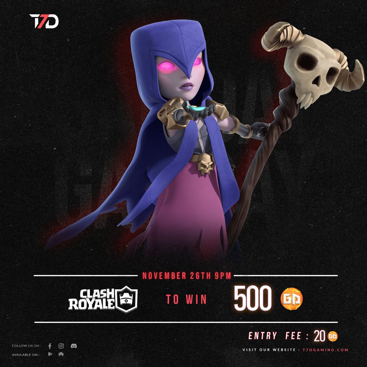 T7D_Gaming's tweet photo. New tournaments are here🚨
Register and compete against the best players out there 🔥
Download the app now➡️https://t.co/8eWhbDxIc7
#efootball #FreeFire #ClashRoyale #gaming #esports #Tournament https://t.co/111AopPjsS