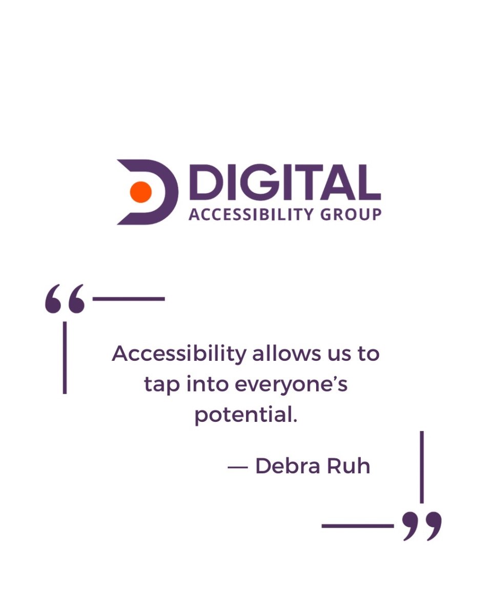 DigitalAcc49715's tweet photo. This quote from Debra Rah sums up the importance of equal access to every website.
We can ensure your website complies with digital accessibility guidelines: DM us to get started!

#DigitalAccess 
#DigitalAccessibility 
#DigitalInclusion
#AccessibleWebsite 
#Accessibility https://t.co/oEZvSzajtr