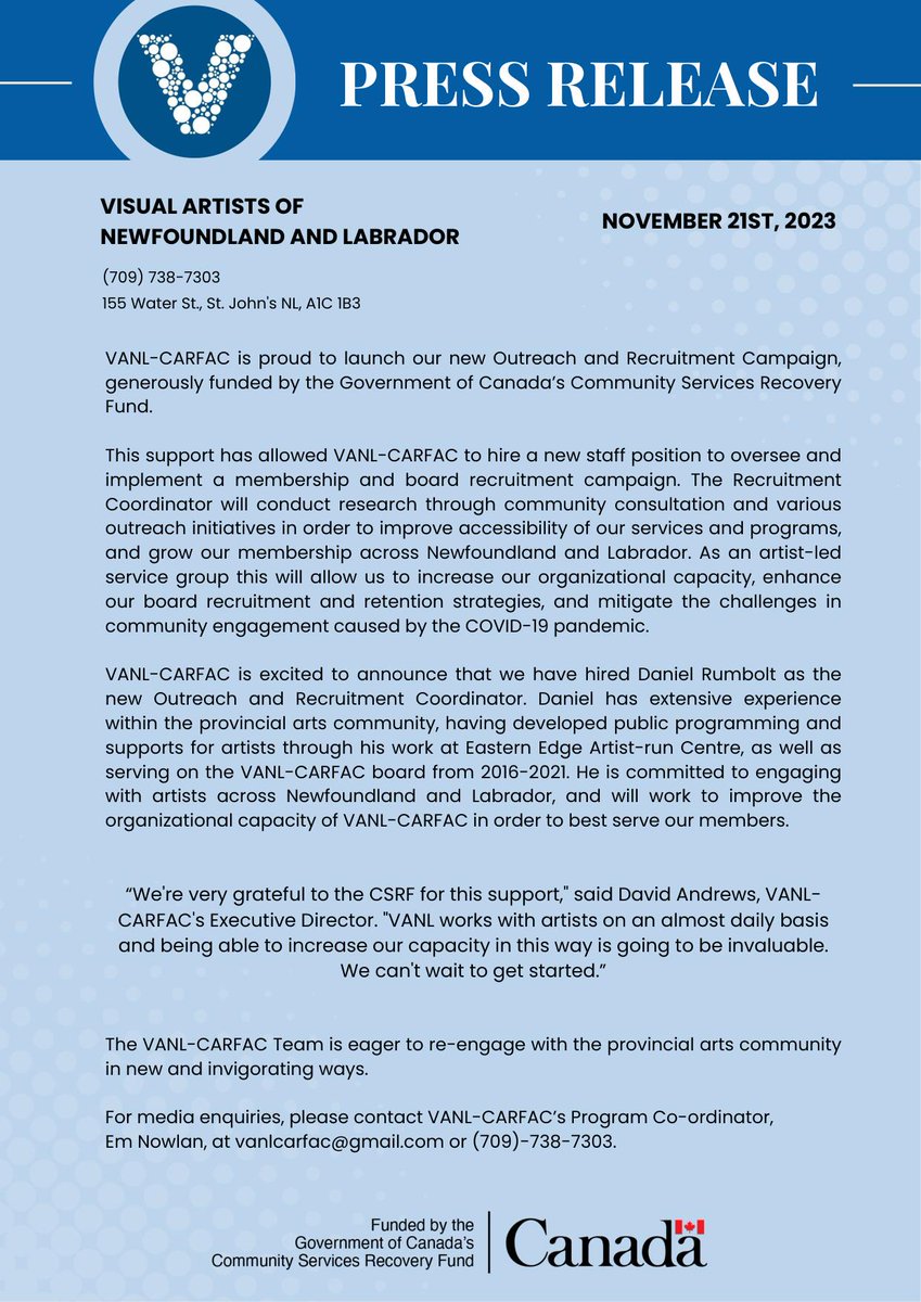 VANL-CARFAC tweet media