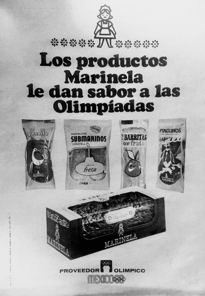 “Hace unas décadas”. Marinela en 1968.