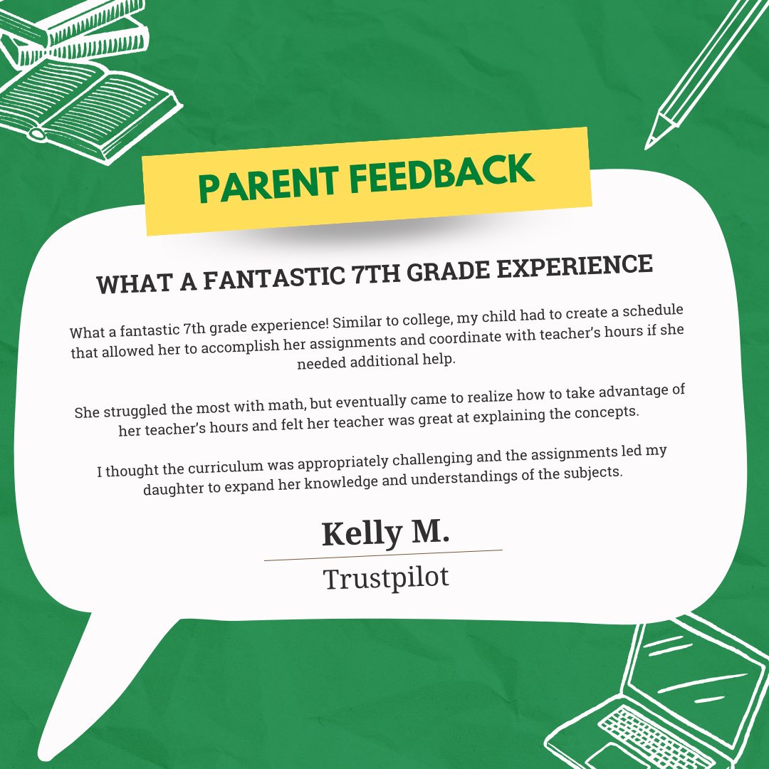 Looking for a quality online school?

Inquire today on our website: foresttrailacademy.com/inquire

#foresttrailacademy #onlineschool #onlinemiddleschool