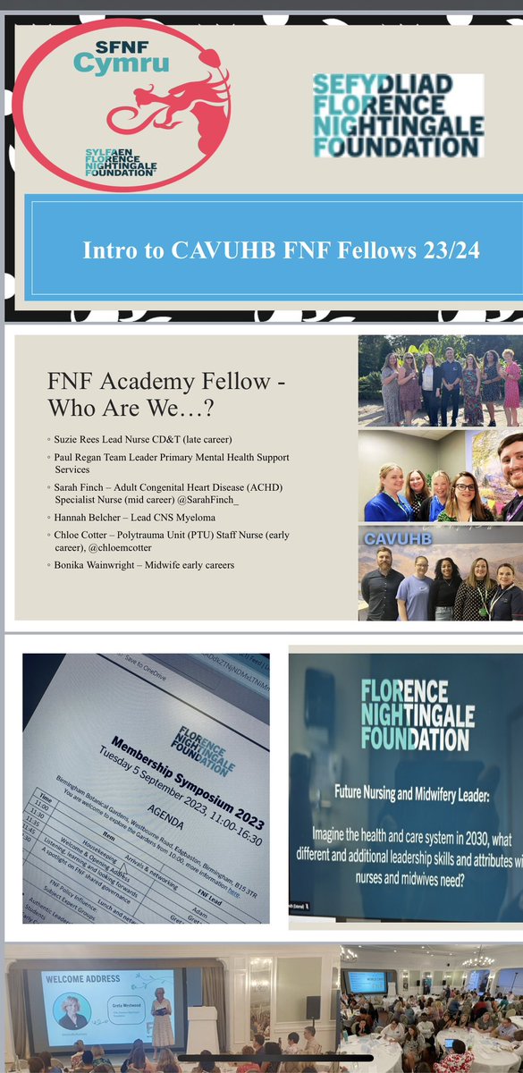 Really enjoyed updating colleagues today @CV_UHB about the @FNightingaleF and our progress as fellows #FNFfellow #TeamFNF @AylwardRebecca @nettiebeasley67 @vinny_regan @SuzanneMRees1 @HannahJBelcher @chloemcotter