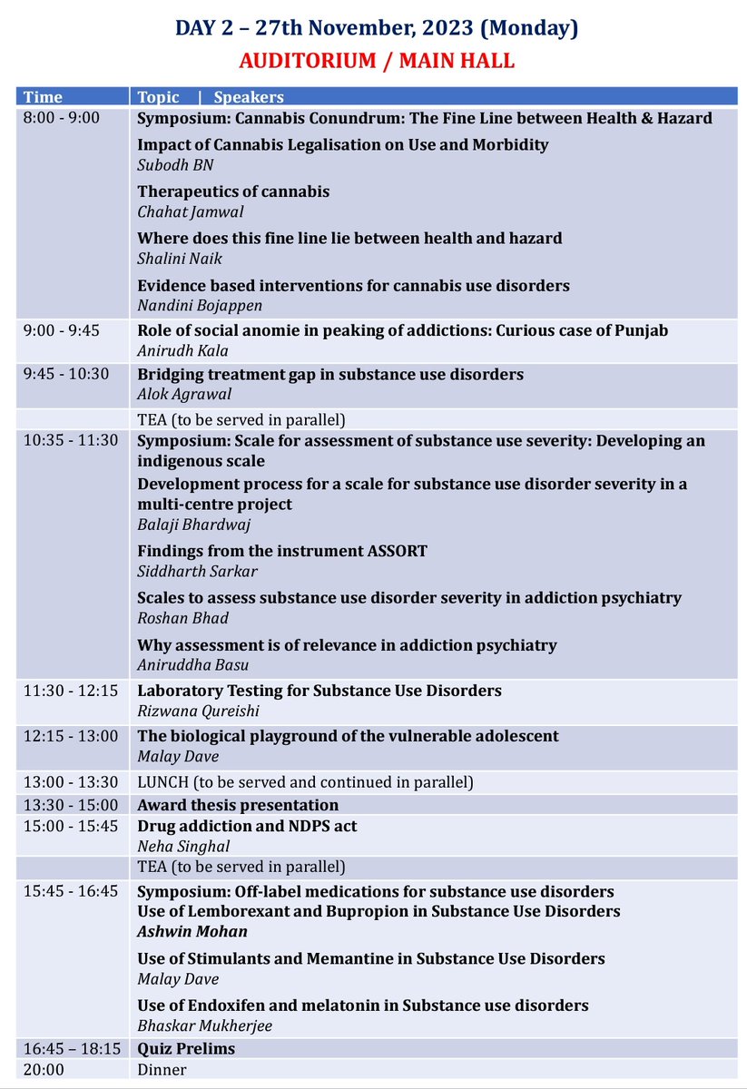 addictionpsyin's tweet image. Final program out for @Addicon2023 ! Have you registered yet?
Register now!
addicon2023.com/registration.p…
(Pics only for the plenary program. Plenty of parallel sessions with symposia/ workshops/ oral papers/ posters)