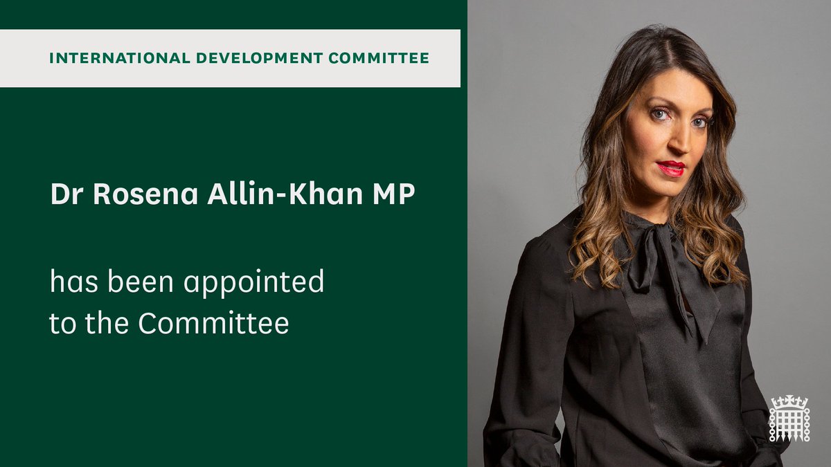 Welcome to our newest member @DrRosena, we look forward to you joining the team. @SarahChampionMP
