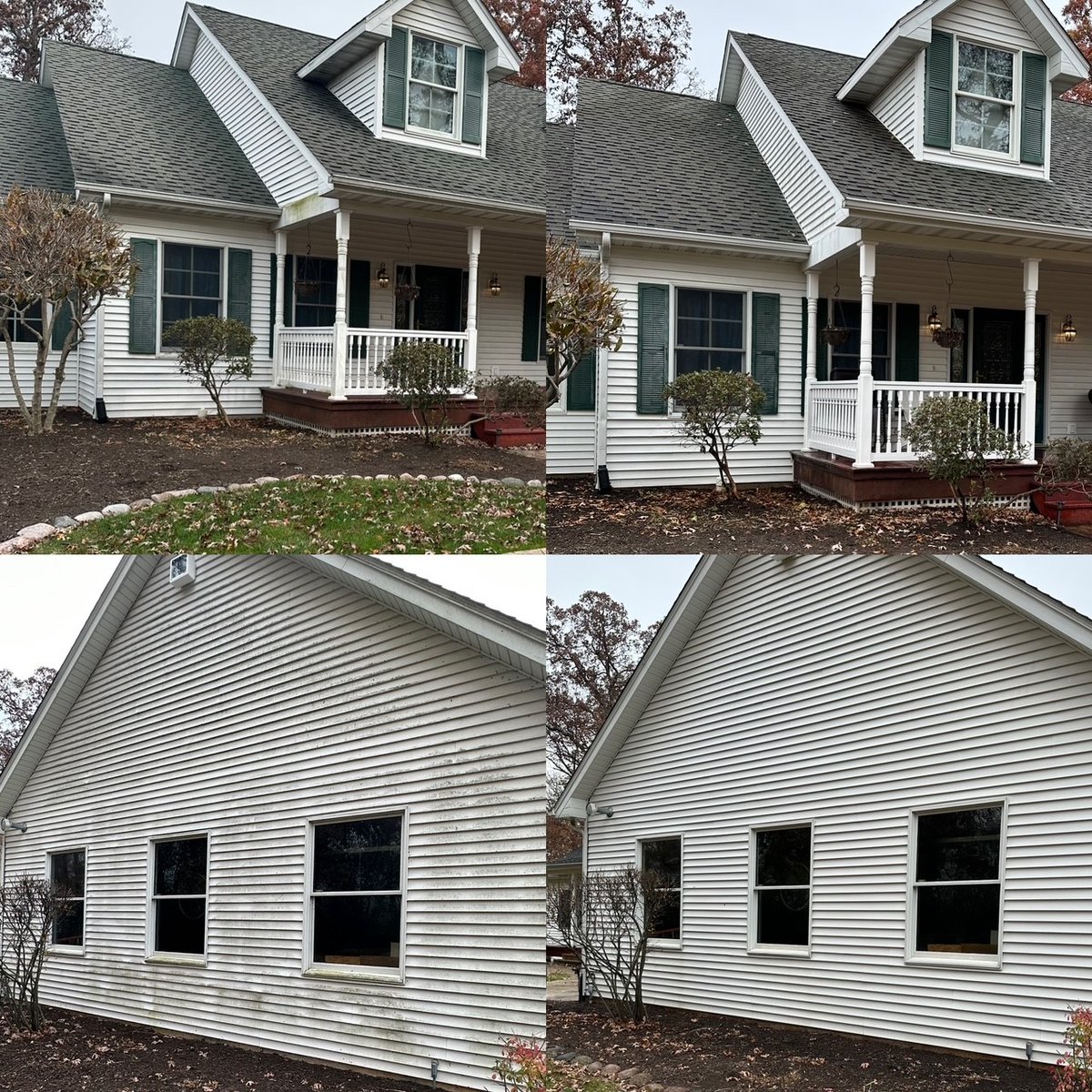 We snuck in this one last house wash for the season and boy did it turn out great!  Beautiful home, great project for us. 

Get your's on the list for next year!  
Visit: dfpressurewashing.com