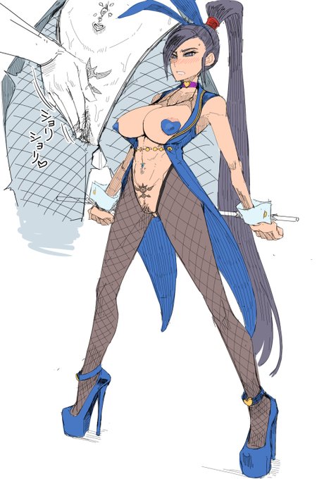 (R-18)「そういや逆バニーって描いたことないな」と思ってskeb作業の休憩中に試しに描いてみたら楽しくなっちゃった。清書はまた今度 