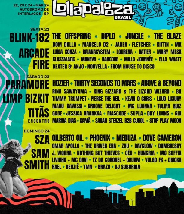 jnflesch's tweet photo. Lollapalooza Brasil 2024 dividido por dias. https://t.co/hV95ChwSZW