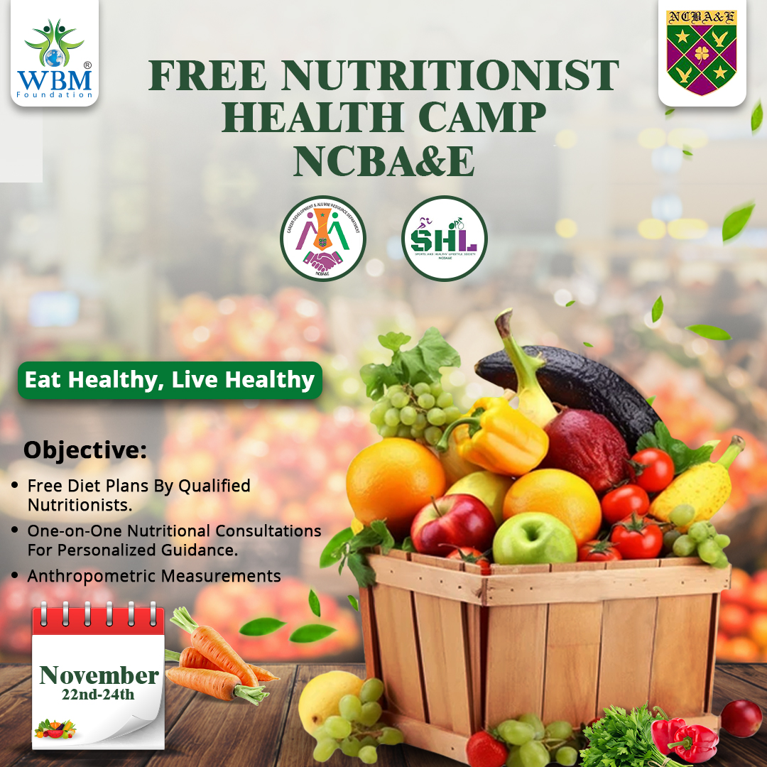 WBM_Foundation's tweet photo. WBM Foundation is conducting Nutritional camp with students of NCBAE on 22, 23, 24 November 2023 for valuable information about nutrition.
Please note that these camps are free of charge.
#wbmfoundation #savetheplanet #eachoneplantone #freecamping #healthydiet https://t.co/M16BBCDtAN