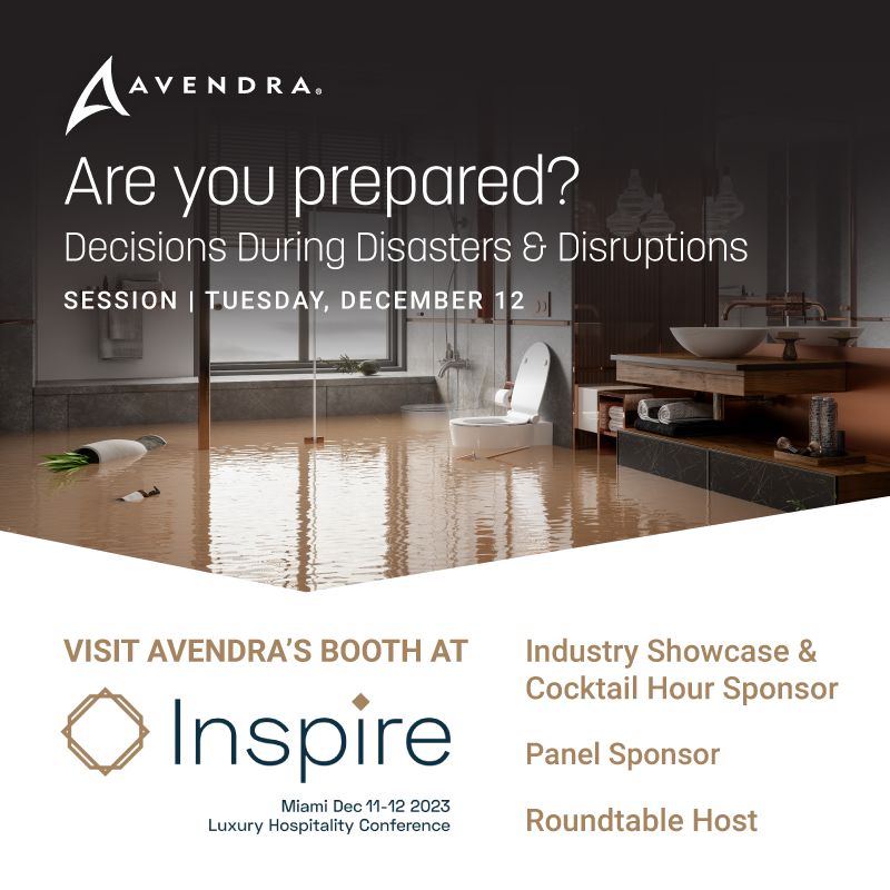 Avendra's tweet photo. Avendra is proud to be back as an official headline partner at the Inspire 2023 Conference, held December 11 &amp; 12 at the Eden Roc Beach Resort in Miami. We look forward to connecting with luxury hospitality clients and supplier partners. https://t.co/fDliOFhDz6
