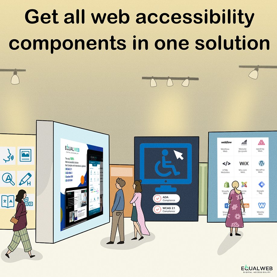 EqualWebDotCom's tweet image. Ready to take your website to the next inclusivity level?

Attain ADA and WCAG 2.2 accessibility standards to keep your business protected and inclusive to every customer on the planet 🌏

Read more:
hubs.ly/Q029xtzy0

#WebAccessibility #Inclusivity #a11y #ADA #WCAG
